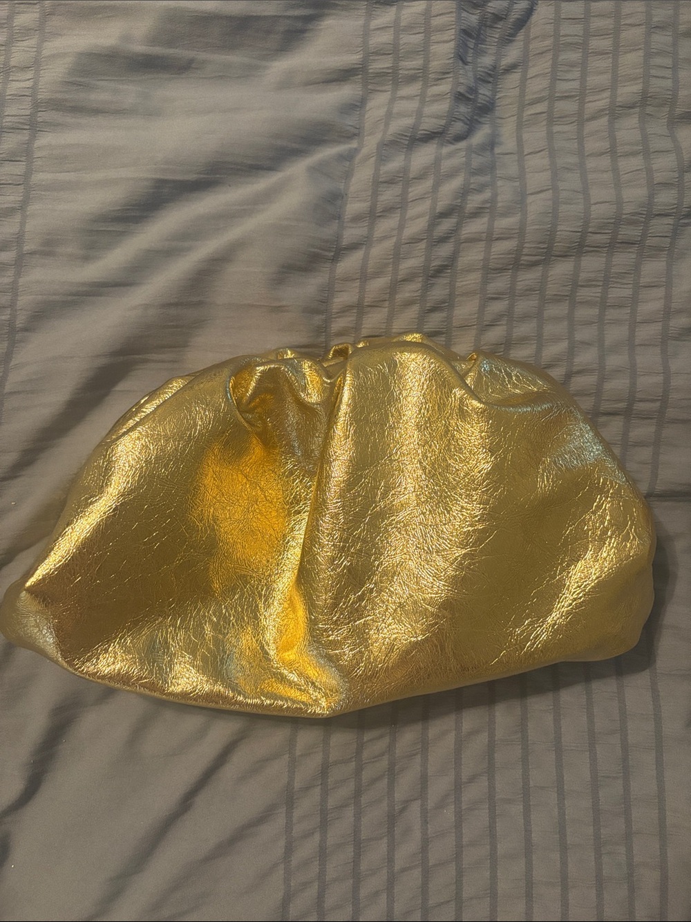 Gold Metallic Women’s Clutch Bag
